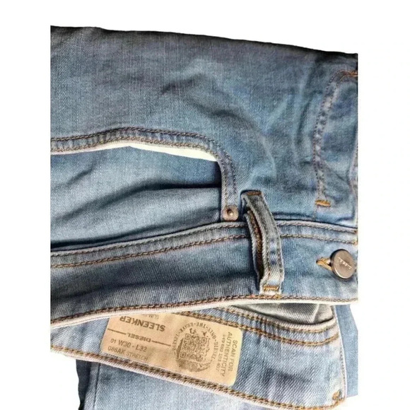 Diesel Jeans Mens 30X32 Blue Slim Skinny Sleenker Button Fly Stretch (*30x30) - Picture 4 of 9